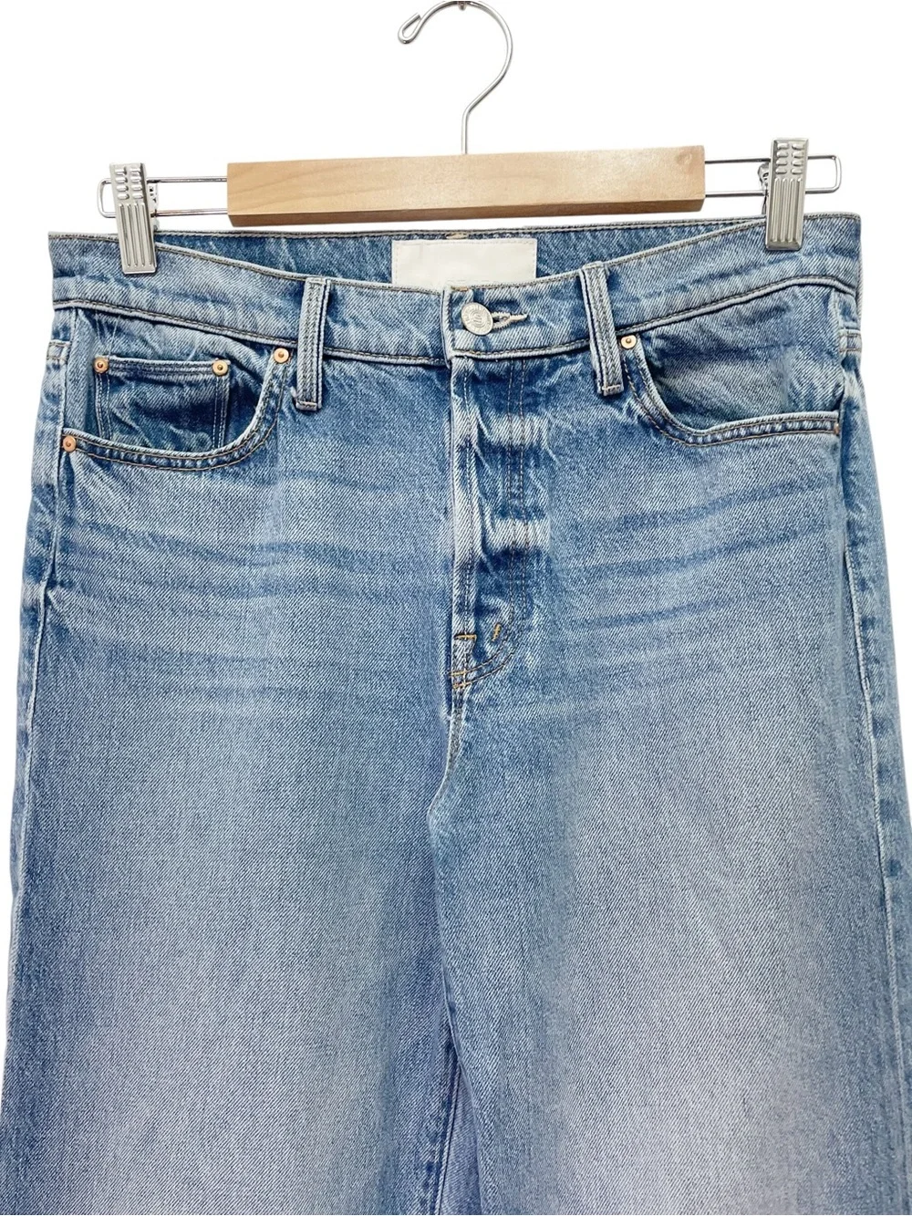 MOTHER Superior The Tomcat Roller Jeans Sz 29 Pretty Is As Pretty Does Wide Leg - Picture 5 of 16
